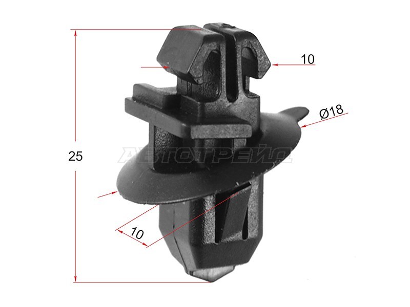 Клипса молдинга кузова TOYOTA /LEXUS (1 шт.) (SAT: ST-M10410)