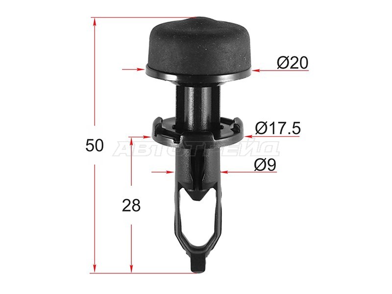 Клипса крепежная TOYOTA /LEXUS (1 шт.) (SAT: ST-M12614)