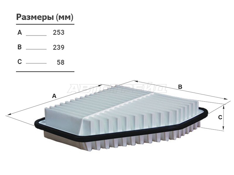 Фильтр воздушный TOYOTA CAMRY ACV40 2GR 06- /RAV4 ##A3# 1AZ /2AZ /2GR 05- /PREVIA #CR5# 2GR 06- (FILTRON: AP142/10)