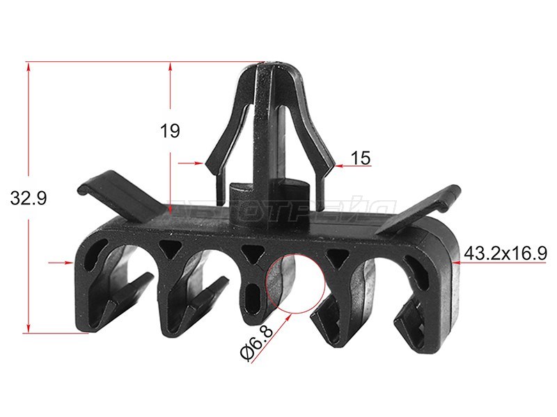 Клипса эл. проводки TOYOTA /LEXUS (1 шт.) (SAT: ST-M10373)