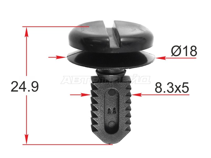 Клипса обшивки кузова BMW /MINI (1 шт.) (SAT: ST-M12231)