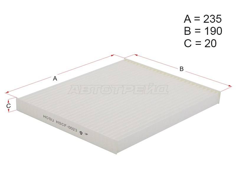 Фильтр салона KIA SPORTAGE /HYUNDAI IX35 10- (HOSU: HSCF0023)