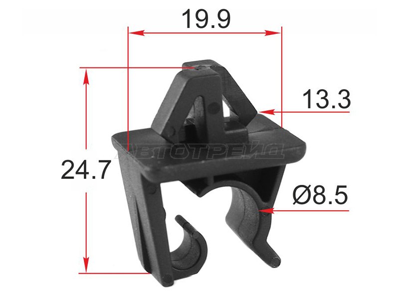 Клипса упора капота HYUNDAI /KIA (1 шт.) (SAT: ST-M12586)