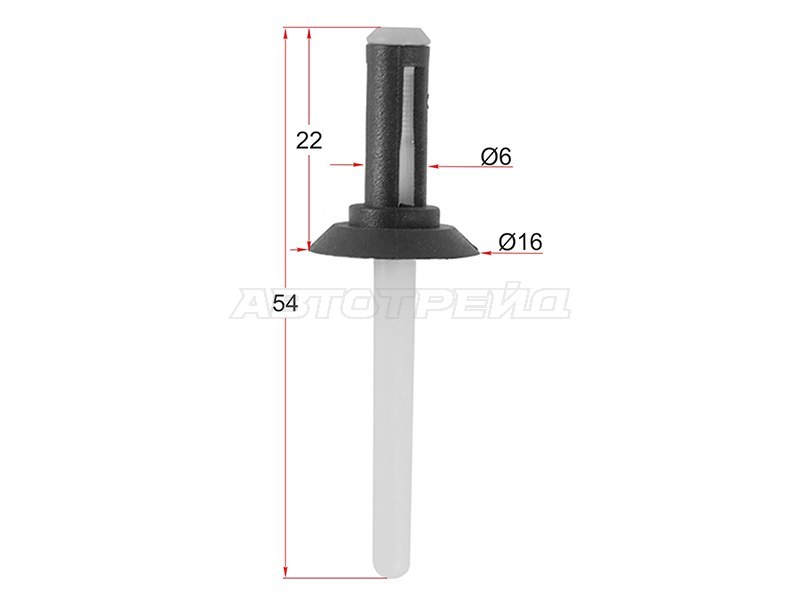 Клипса бампера CHRYSLER /FORD (1 шт.) (SAT: ST-M11056)