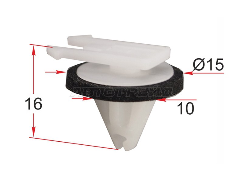 Клипса молдинга крышки багажника FORD (1 шт.) (SAT: ST-M12439)