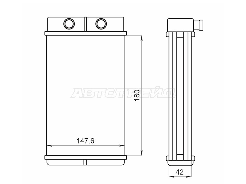 Радиатор отопителя салона KIA SPECTRA /SEPHIA /SHUMA 96- (SAT: ST-KA40-395-A0)