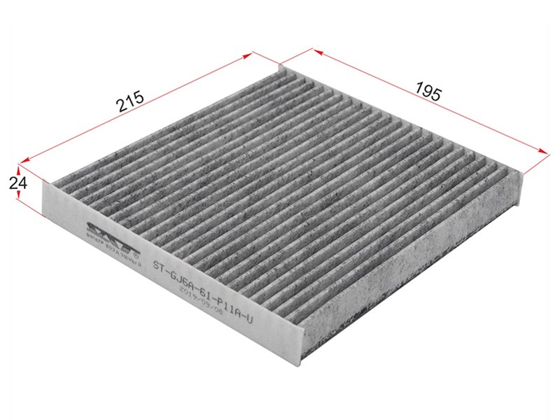 Фильтр салона MAZDA 6 07- /DEMIO DY# 02-07 /CX-7 06- /DODGE CALIBER 06- угольный (SAT: ST-GJ6A-61-P11A-U)