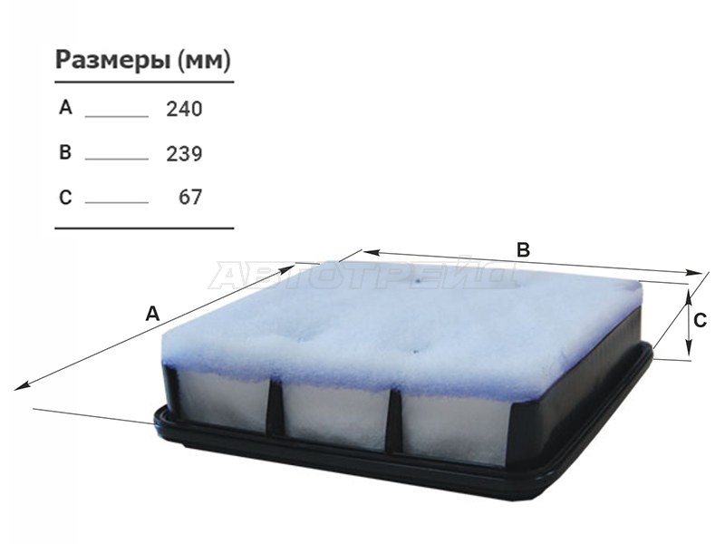 Фильтр воздушный MITSUBISH PAJERO /MONTERO SPORT 08- /L200 05- (FILTRON: AP120/2)