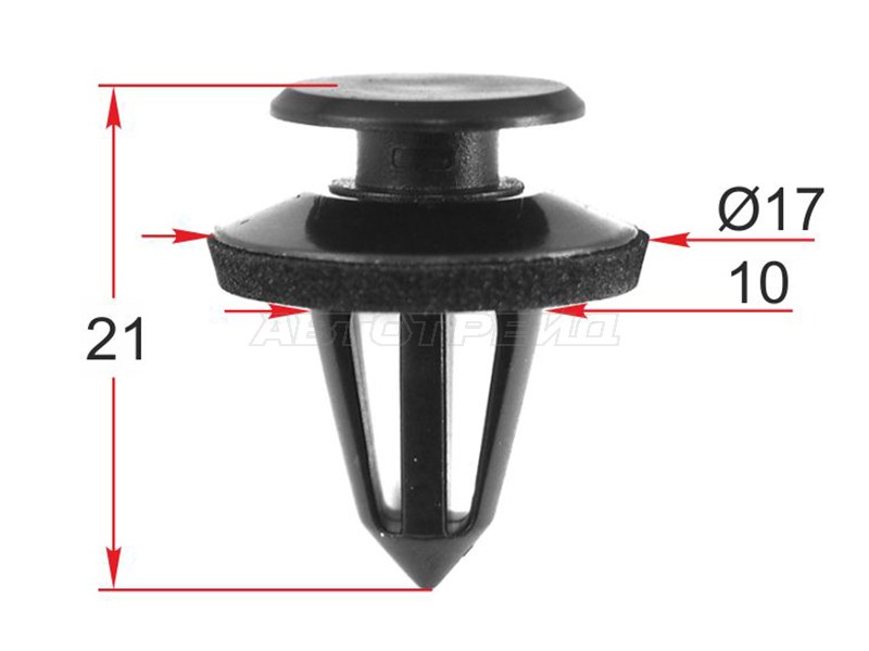 Клипса обшивки двери CITROEN /PEUGEOT /FIAT (1 шт.) (SAT: ST-M12469)