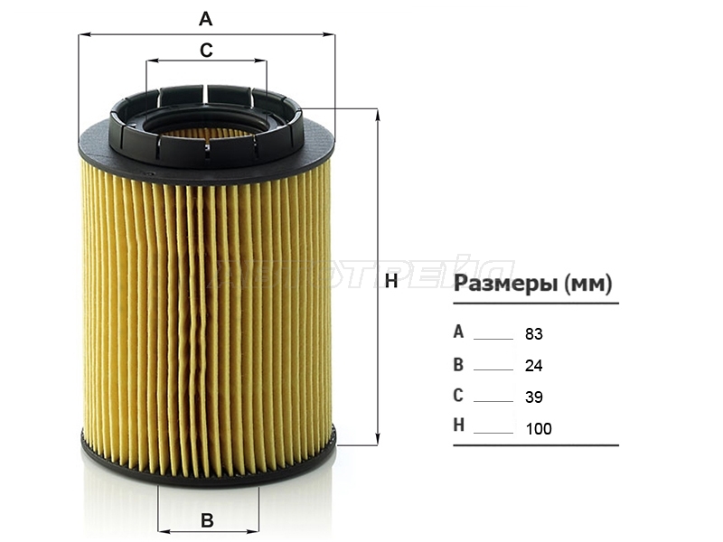 Фильтр масляный VAG TOUAREGAZZ /BAA /BKJ /BMV /BMX /BRJ (MANN: HU932/6N)