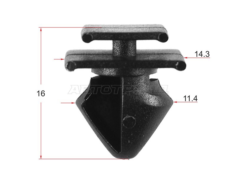 Клипса молдинга PEUGEOT /CITROEN (1 шт.) (SAT: ST-KE-135)