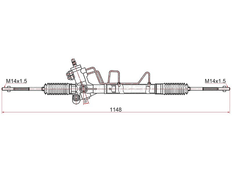 Рейка рулевая Toyota RAV4 00-03 LHD (SAT: ST-44200-42120)