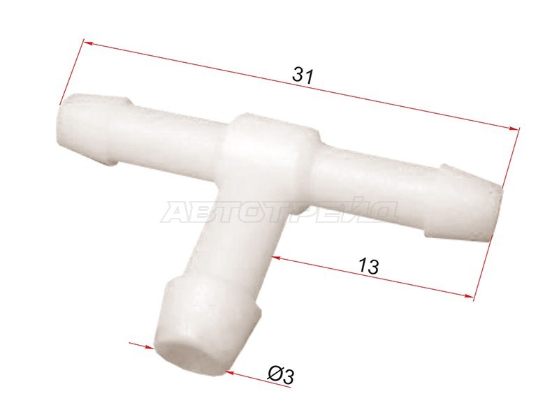 Соединитель трубок T-type (1 шт.) (SAT: ST-M11482)