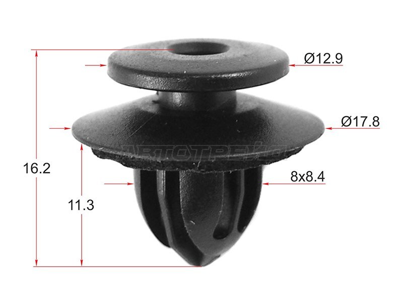 Клипса молдинга крыши TOYOTA /LEXUS (1 шт.) (SAT: ST-M10442)