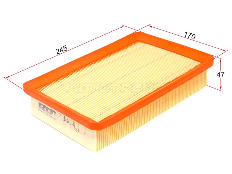 Фильтр воздушный PEUGEOT 307 1.4 /1.6 /2.0 01-08 (SAT: ST-1444.VW)