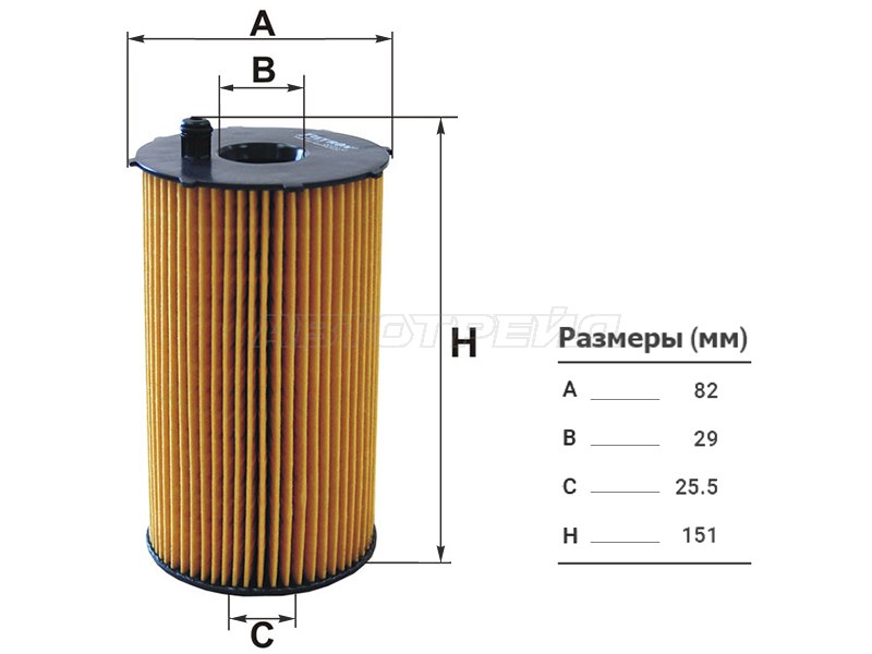 Фильтр масляный (картридж) LR DISCOVERY III /IV 2.7 TD 04-16 /RANGE ROVER SPORT 2.7 TD 05-13 (FILTRON: OE667/2)