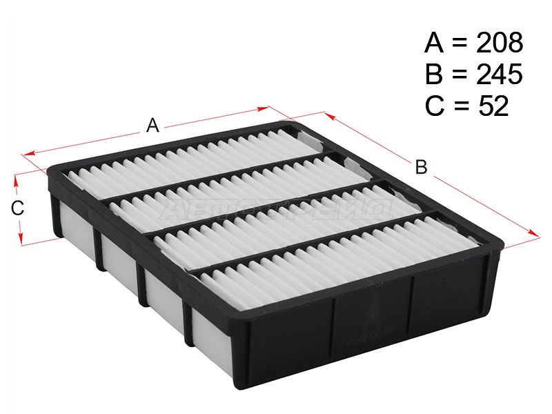 Фильтр воздушный TOYOTA MARK II /CHASER /CRESTA 92-01 /HILUX SURF /4RUNNER ##N18# 95-02 (HOSU: HSAF0046)