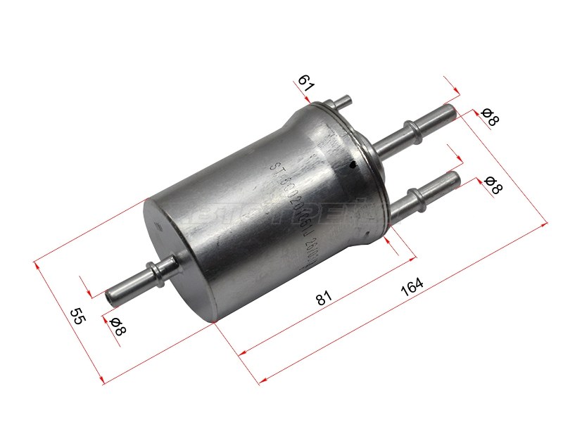 Фильтр топливный 4 bar VW POLO 01- /JETTA 1.6 05- /SKODA FABIA 01- /OCTAVIA 04-13 /RAPID 12- (SAT: ST-6Q0201051J)