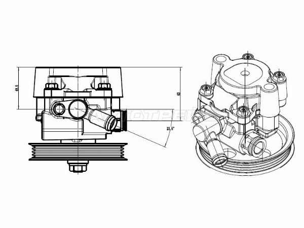 Насос ГУР TOYOTA HARRIER MCU35 /LEXUS RX300 03-06 (SAT: ST-VP11)