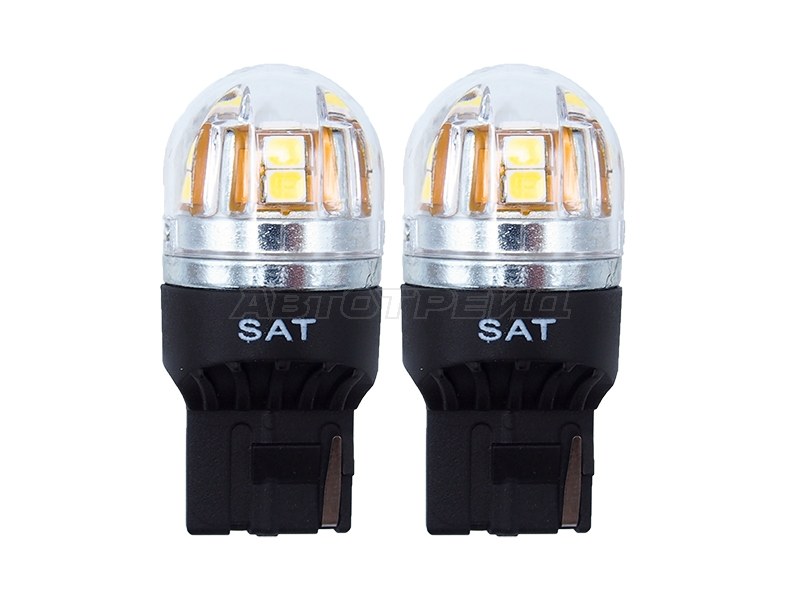 Лампа дополнительного освещения 12V W21W 2.8W /320LM Canbus LED (Комплект 2 шт.) (SAT: ST-175-0060)