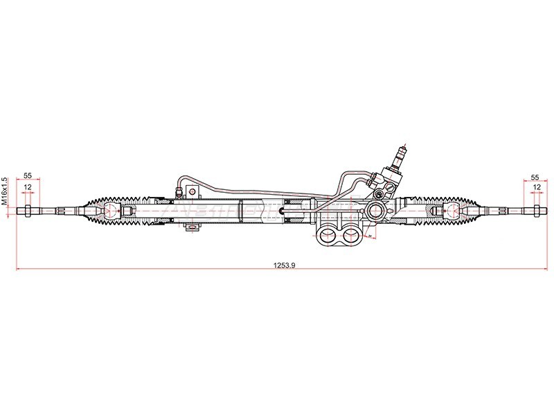 Рейка рулевая NISSAN PATHFINDER 05-14 LHD (SAT: ST-49001-EA010)