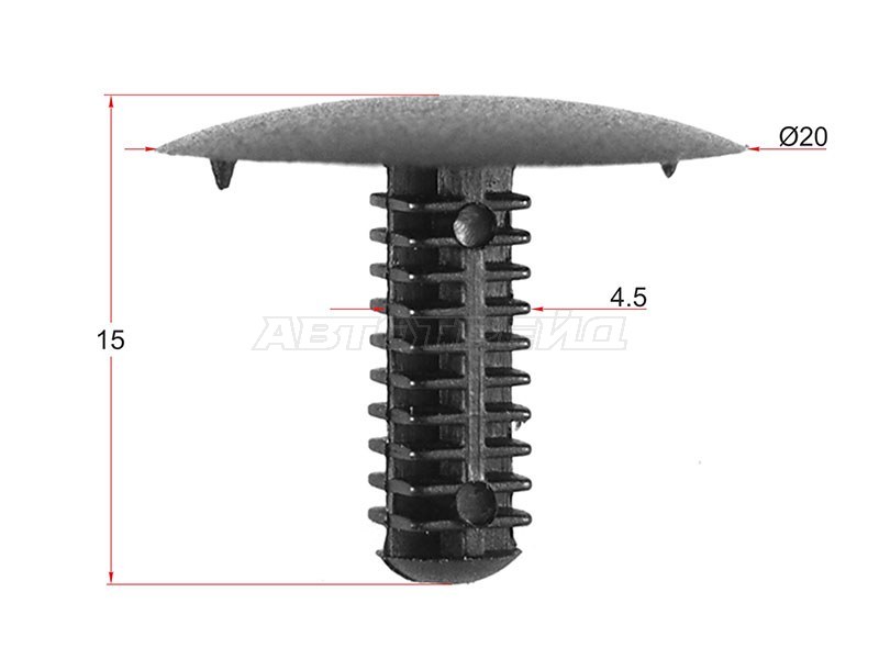 Клипса фиксатор TOYOTA /LEXUS /NISSAN /HONDA (1 шт.) (SAT: ST-M10527)