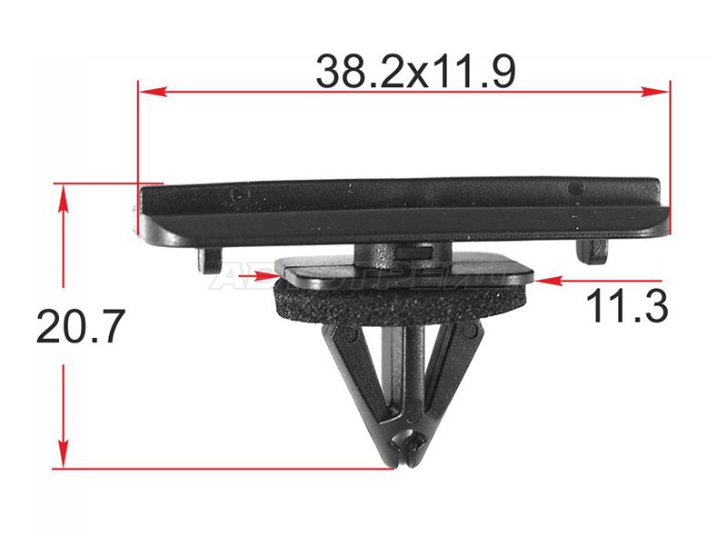 Клипса крепления молдинга JEEP /CHRYSLER (1 шт.) (SAT: ST-M12564)