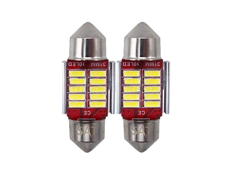 Лампа дополнительного освещения 12V C5W 9x31мм Canbus LED (Комплект 2 шт.) (SAT: ST-175-0075)