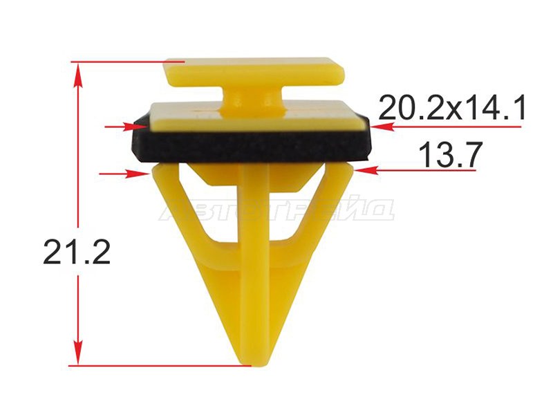 Клипса молдинга кузова HYUNDAI /KIA (1 шт.) (SAT: ST-M12574)