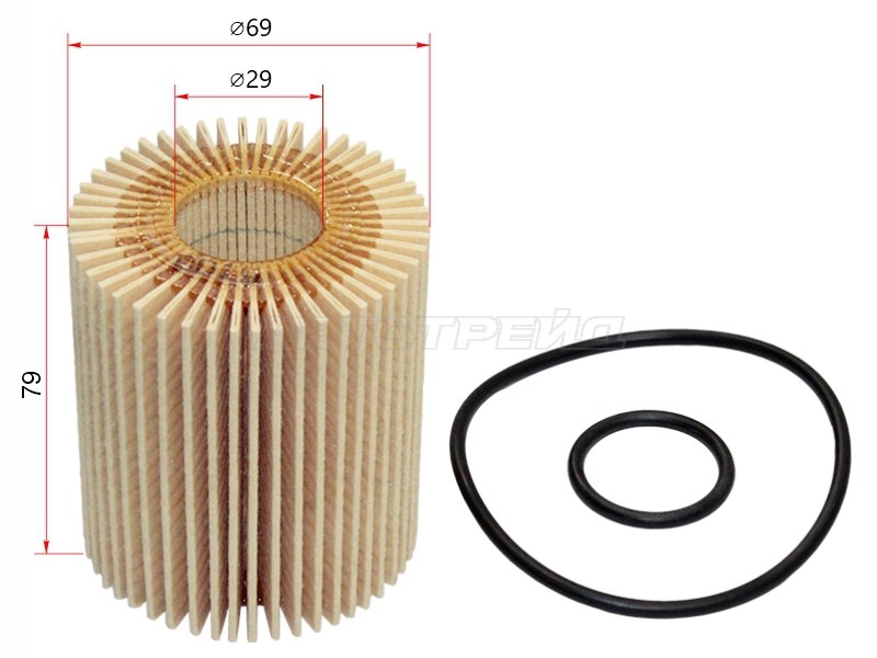 Фильтр масляный (картридж) LEXUS IS250,GS# 3GR-FE, 2-4,5GR-FSE, 2AD-FTV 03- (DENSO: 260340-0610)