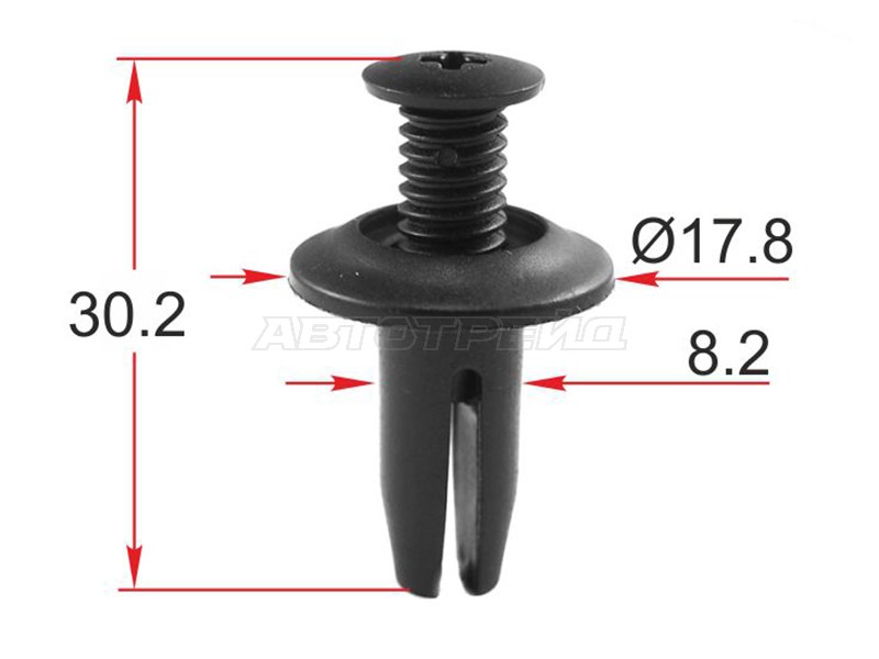 Клипса крепежная FORD (1 шт.) (SAT: ST-M12463)