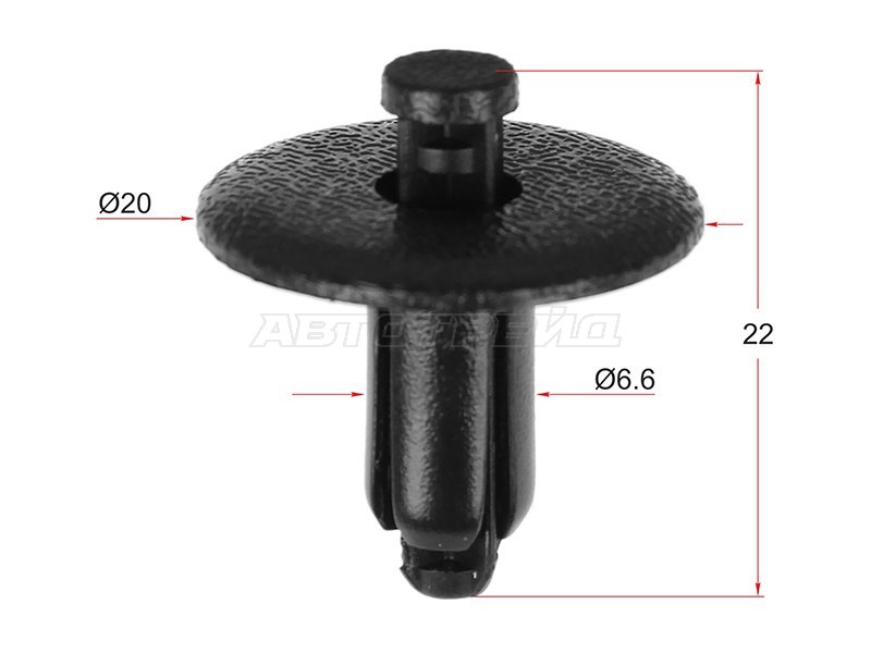 Клипса HONDA /TOYOTA /KIA /HYUINDAI /MITSUBISHI (1 шт.) (SAT: ST-KJ-033)