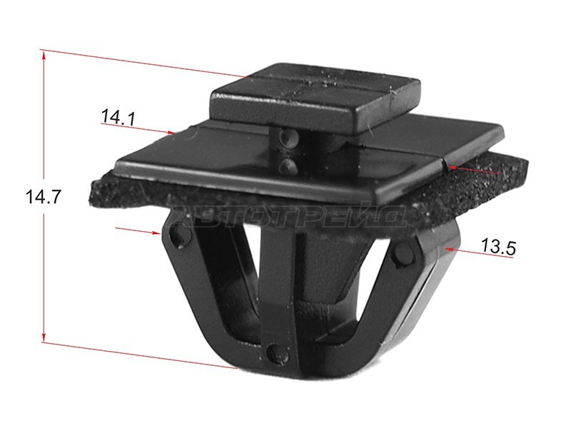 Клипса молдинга кузова HYUIDAI /KIA (1 шт.) (SAT: ST-M11307)