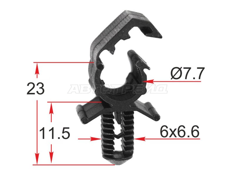 Клипса для крепления трубок FORD (1 шт.) (SAT: ST-M12387)