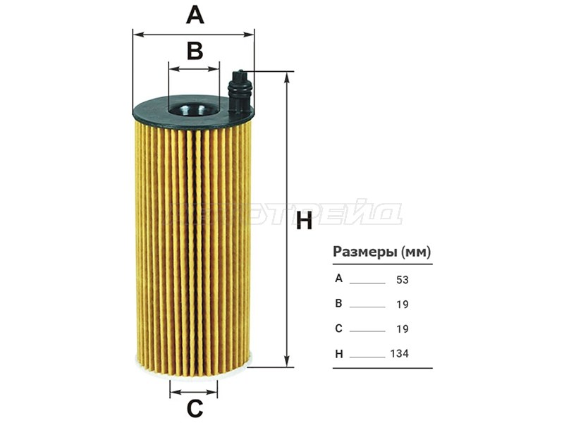 Фильтр масляный (картридж) BMW X5 F15 14- /X6 F16 14- /X3 F25 10-17 DIESEL (FILTRON: OE672/4)